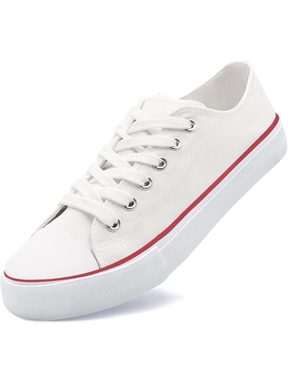 Unisex Casual Lace-Up Canvas Sneakers - Lightweight, Comfortable Fashion Shoes